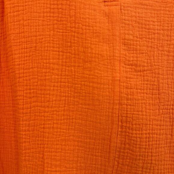 Soft Surroundings NWT Orange Gauze Popover Pockets Size 1X - Picture 5 of 7